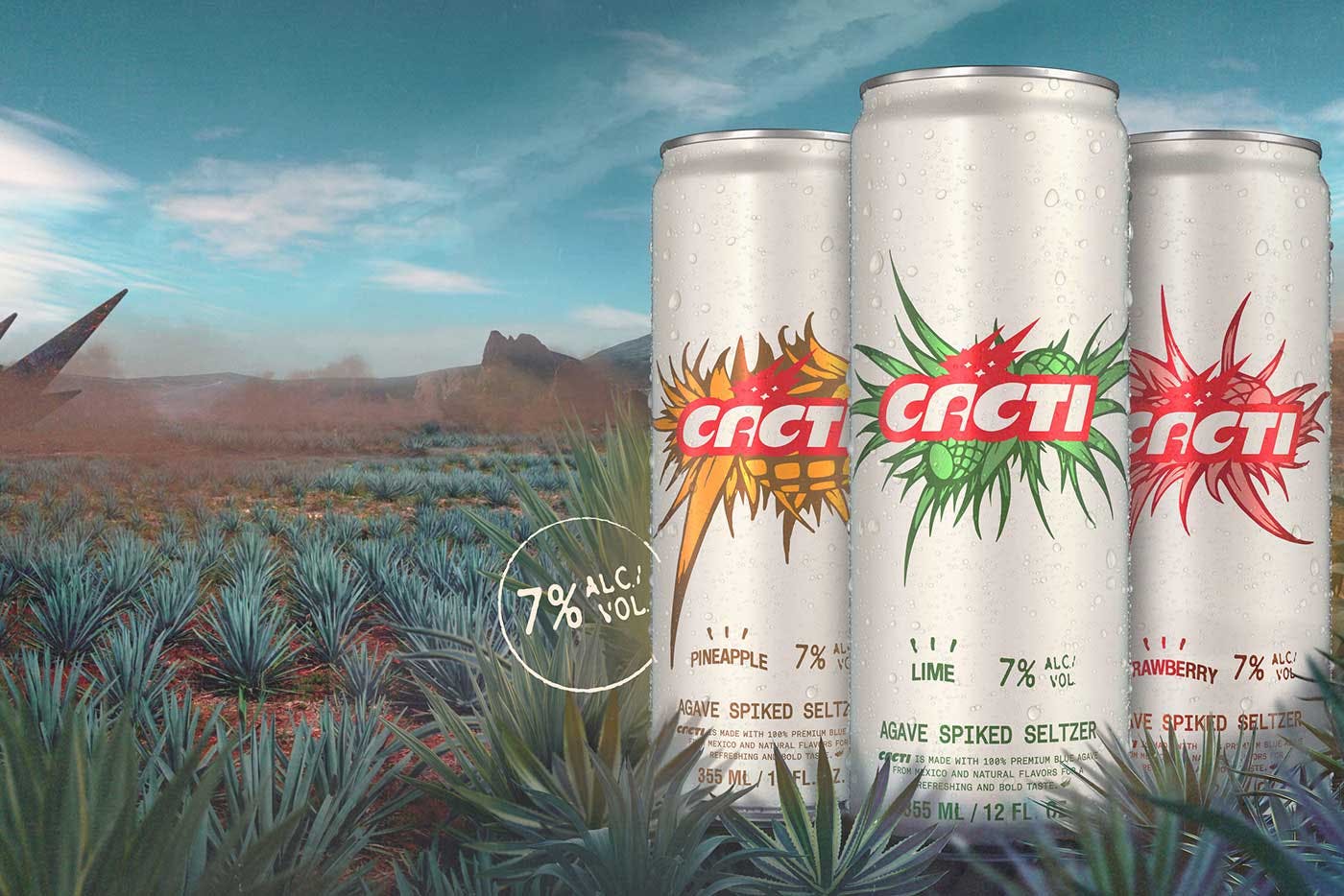 Travis Scott's Cacti Hard Seltzer Brand